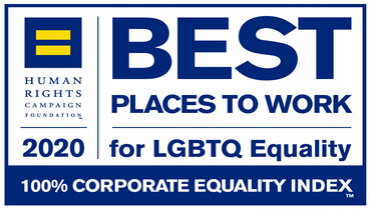 Best Place to work for LGBT Equality 2020
