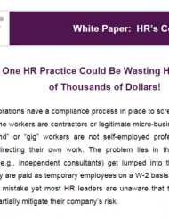 White Paper: HR’s Costly Mistake