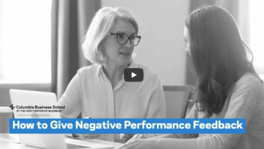 How to Give Negative Performance Feedback